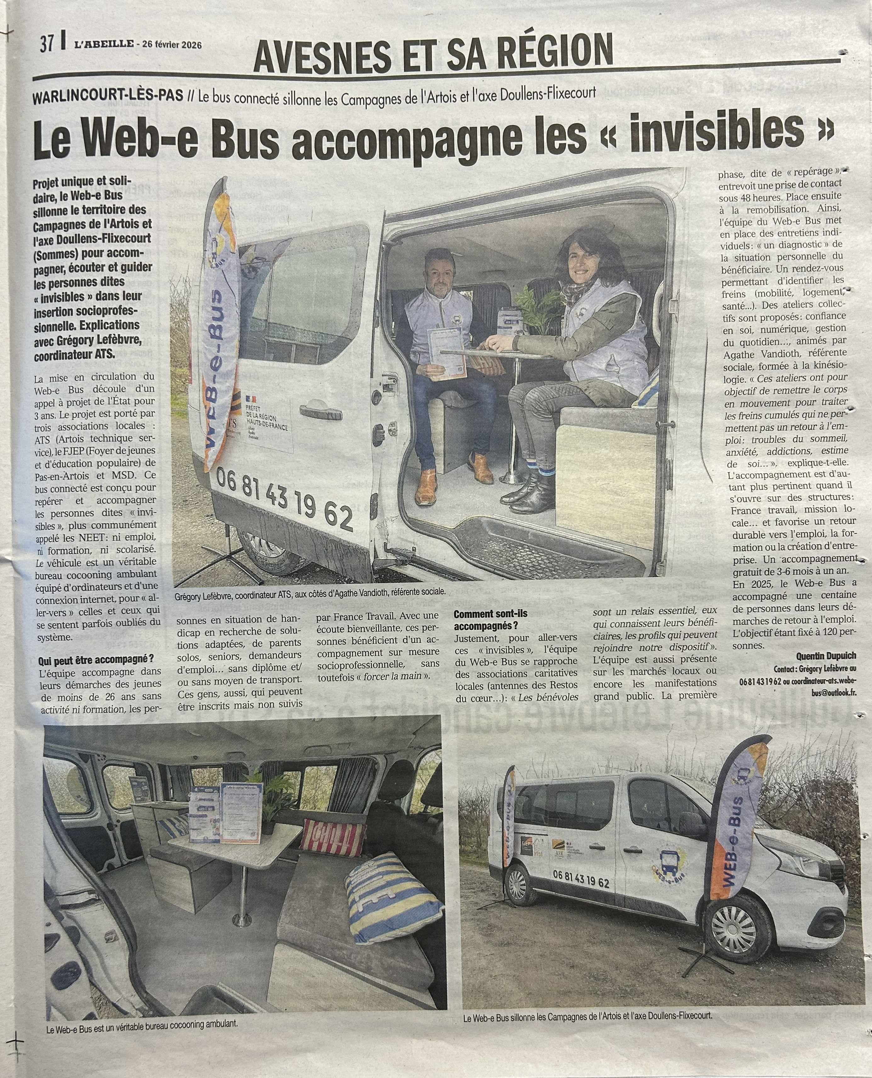 Photo de L'abeille de la Ternoise - l'article